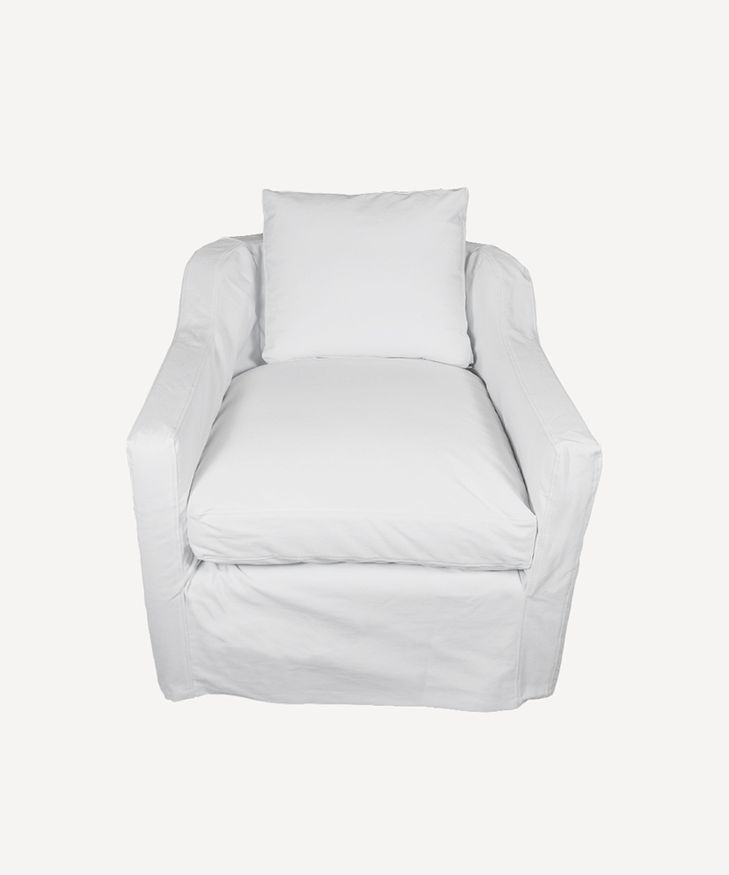 Dume Chair White Cotton