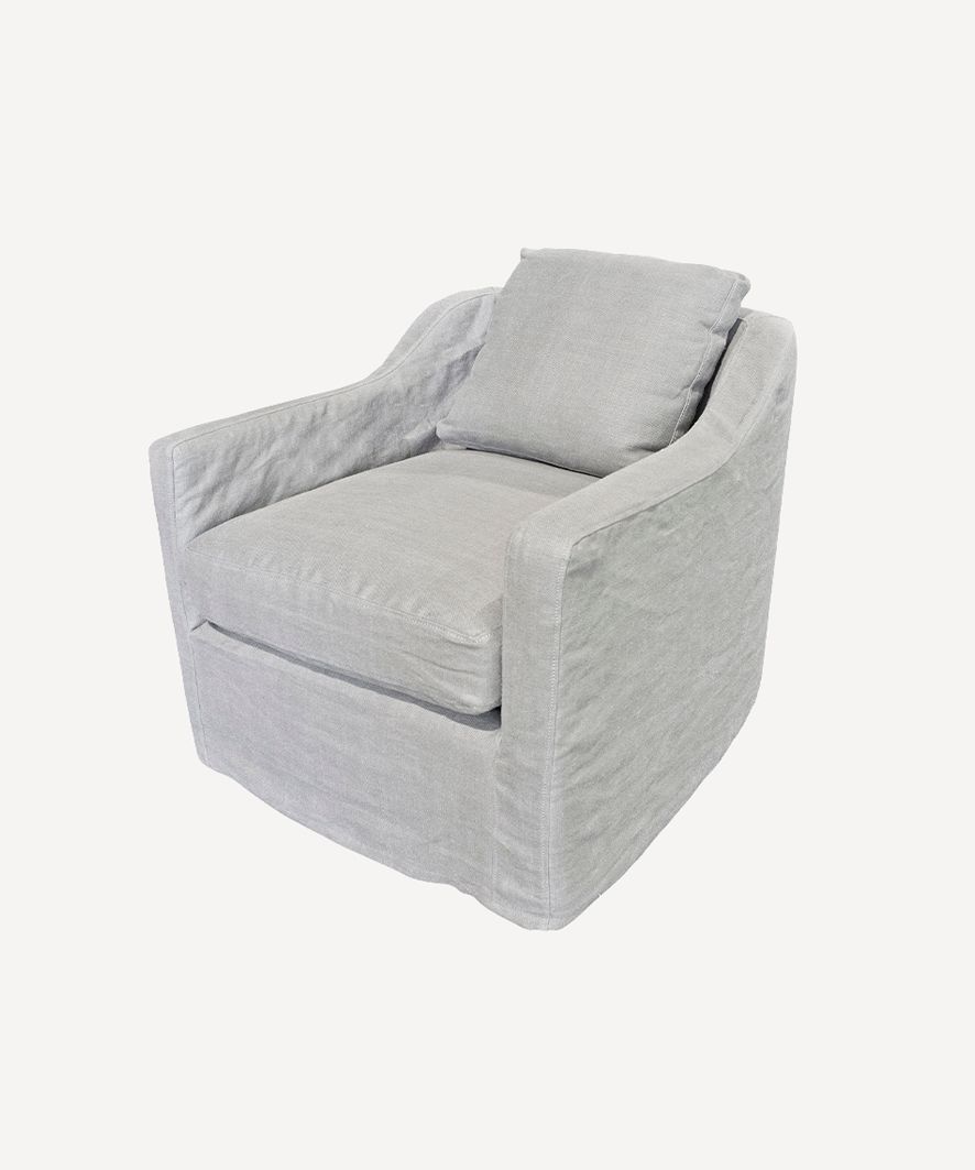 Dume Chair Soft Grey Cotton