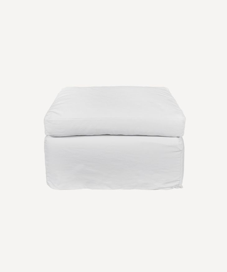 Dume Ottoman White Cotton Cover Only