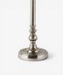 Round Small Lamp Base Antique Silver