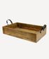 Ploughmans Small Rectangle  Tray Iron Handle