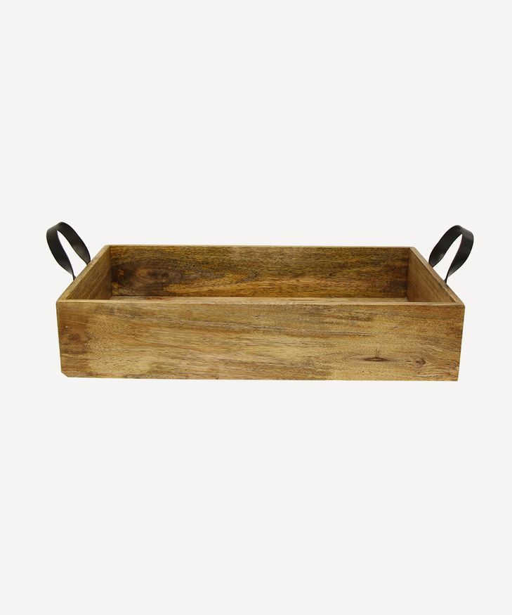 Ploughmans Small Rectangle  Tray Iron Handle