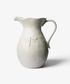 Dragonfly Stoneware White Jug Large