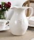 Dragonfly Stoneware White Jug Small