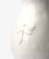 Dragonfly Stoneware White Jug Small
