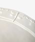 Dragonfly Stoneware White Oval Platter Large