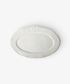 Dragonfly Stoneware White Oval Platter Small