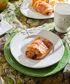 Dragonfly Stoneware White Lunch Plate