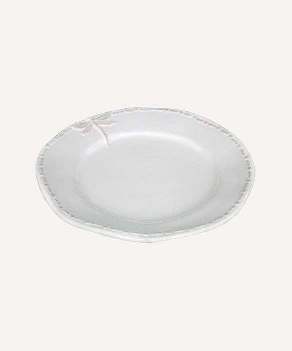 Dragonfly Stoneware White Side Plate
