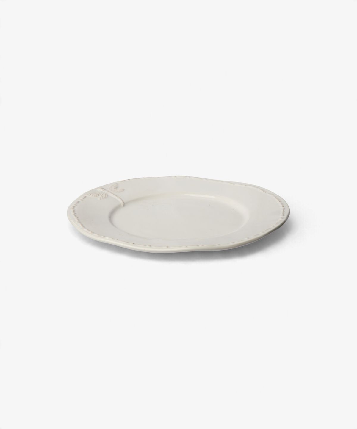 Dragonfly Stoneware White Side Plate