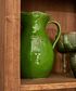 Dragonfly Stoneware Green Jug Large