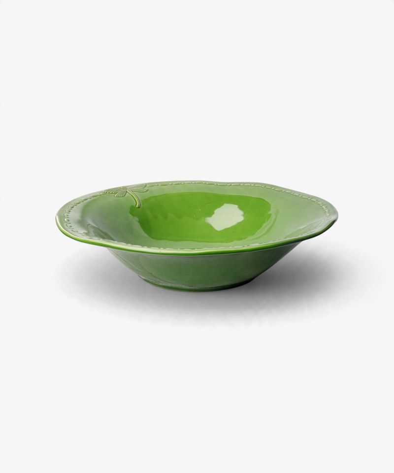 Dragonfly Stoneware Green Salad Bowl Small