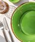 Dragonfly Stoneware Green Dinner Plate
