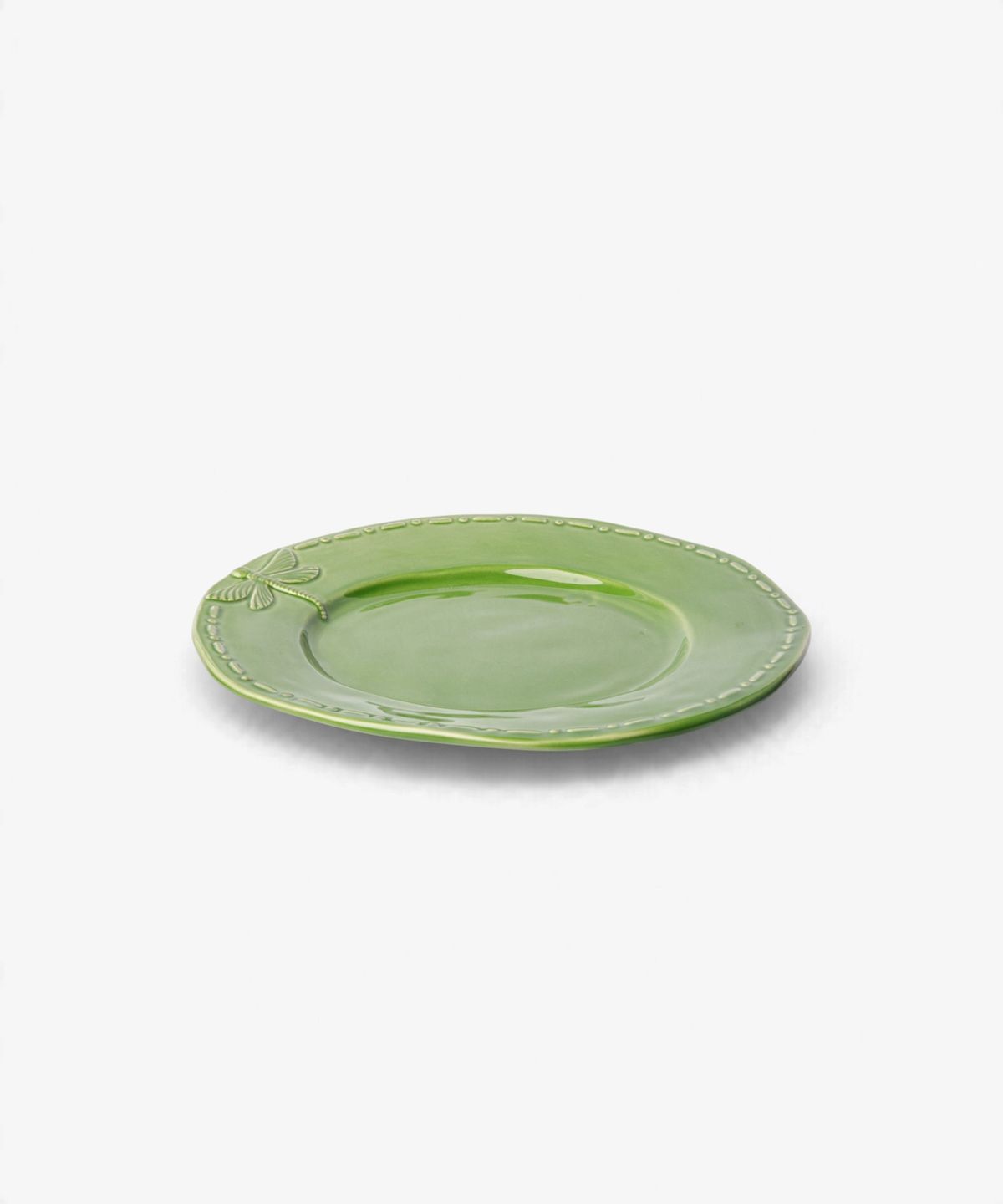 Dragonfly Stoneware Green Side Plate