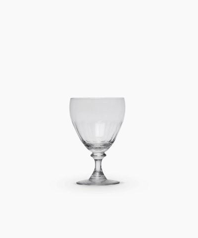 Melon Cut Brandy Glass