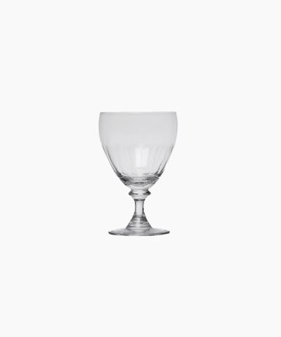 Melon Cut Brandy Glass