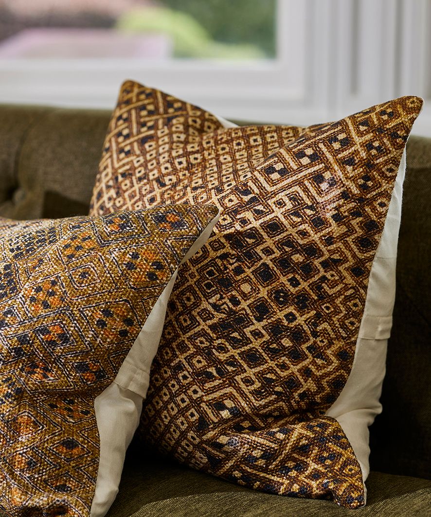 Diamond Mono Print Cushion Cover