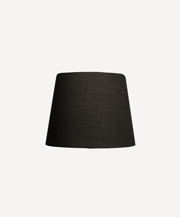 Tapered Drum Linen Shade Black 20cm