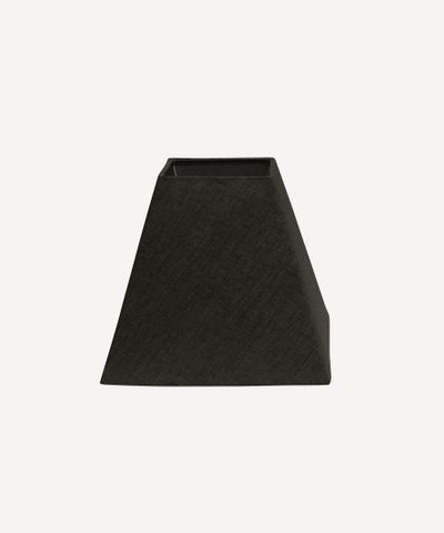 Square Shade Linen Black 25cm