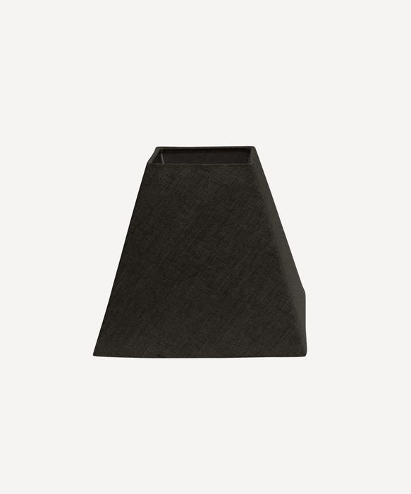 Square Linen Shade Black 25cm