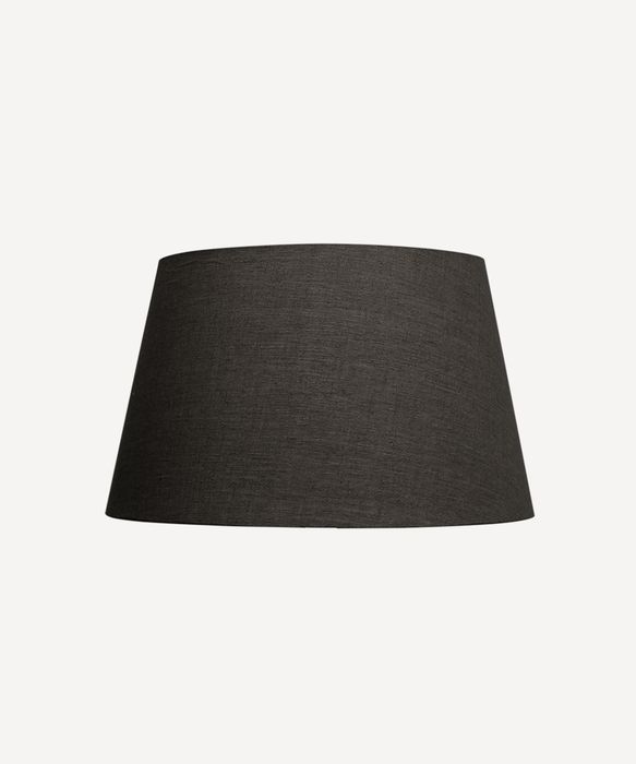Tapered Drum Linen Shade Black 40cm