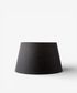 Tapered Drum Linen Shade Black 40cm