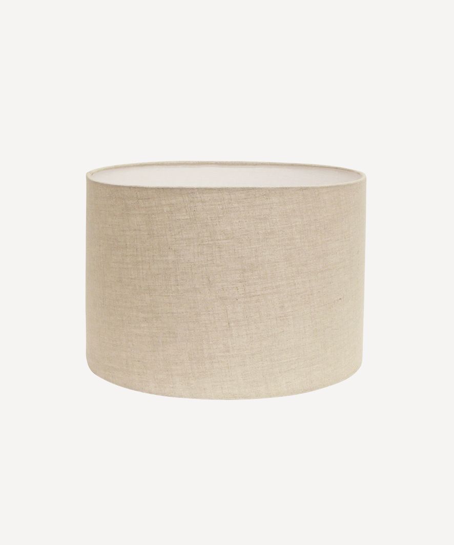 Drum Shade Linen Natural 28cm