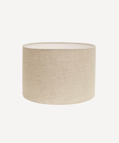 Drum Shade Linen Natural 28cm