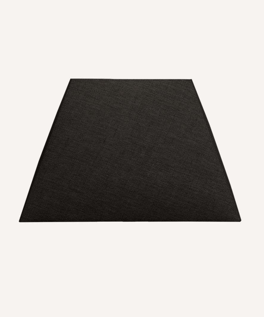 Square Shade Linen Black 45cm