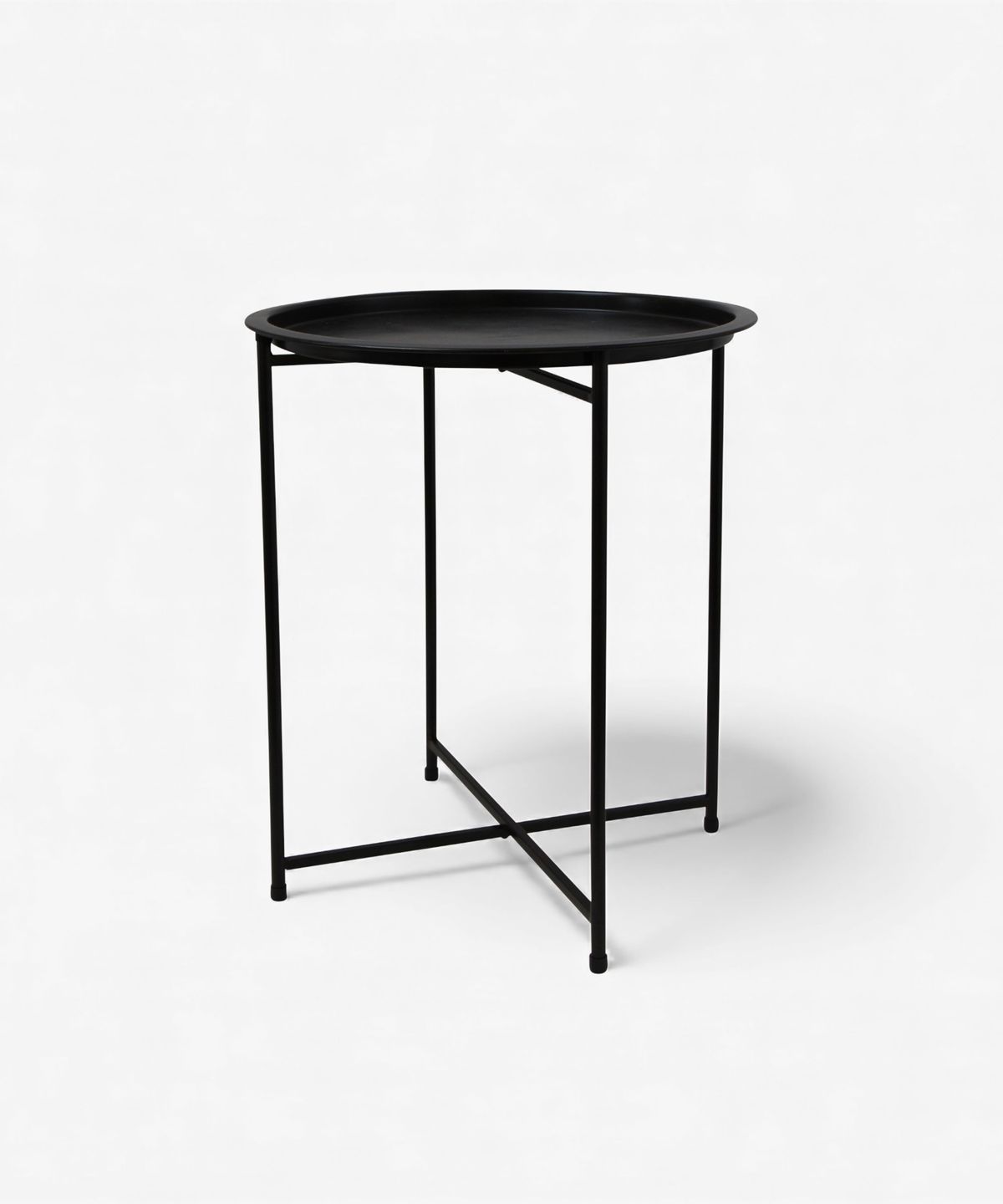 Round Tray Table on Folding Legs