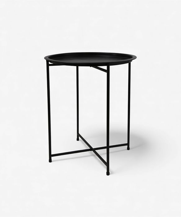 Round Tray Table on Folding Legs