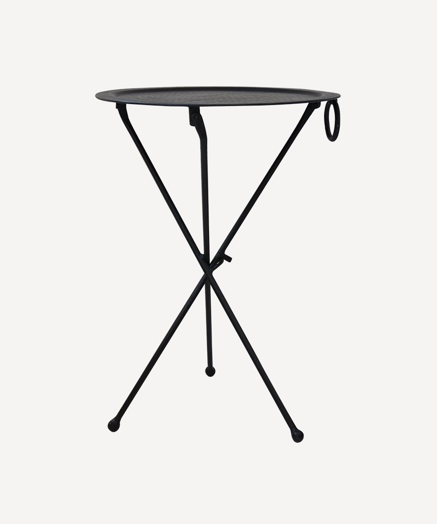 Round Black Atlas Table