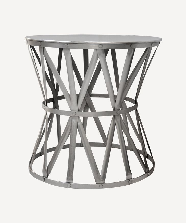 Drum Table Nickel Large