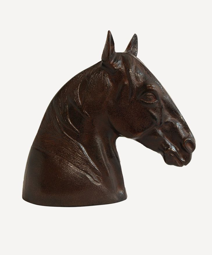 Horse Head Décor Bronze Finish