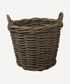 Grove Round Chunky Wood Basket