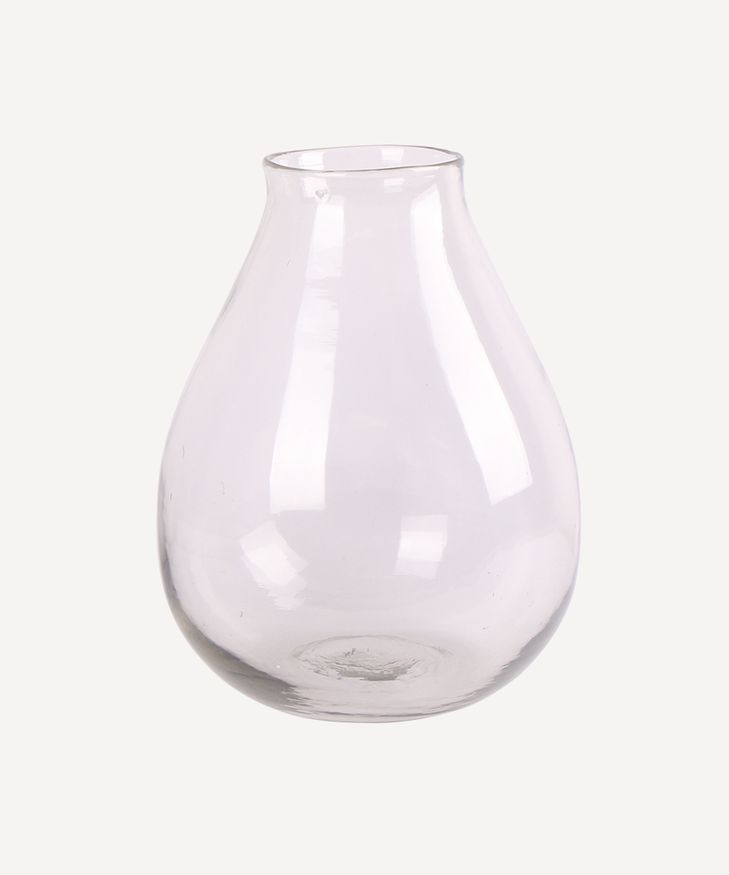 Large Rounded Hand Blown Vase