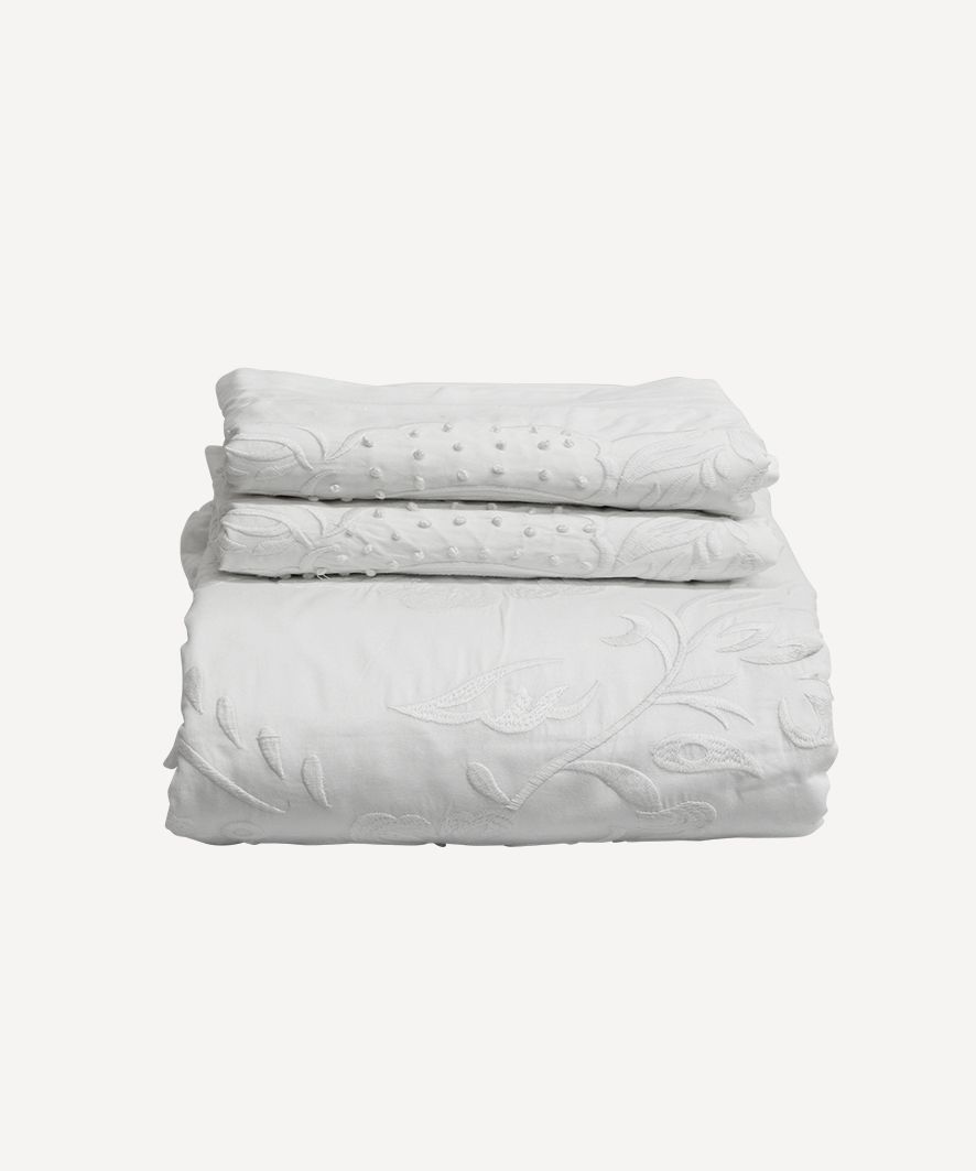Embelli Queen Embroidered Duvet Cover