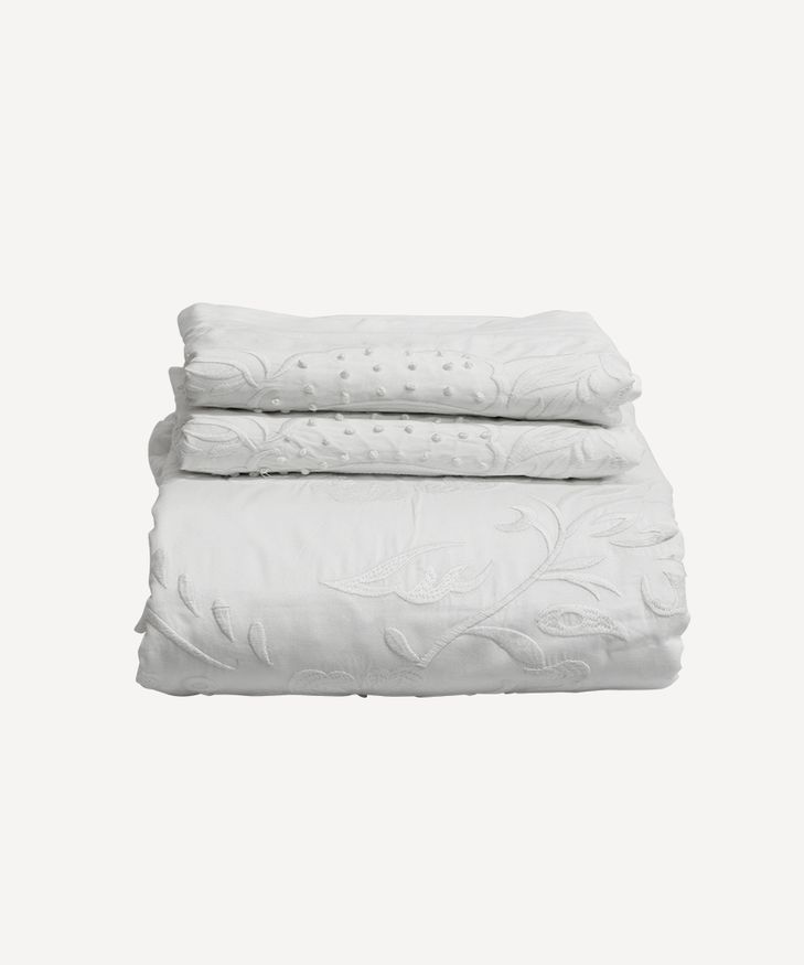 Embelli King Embroidered Duvet Cover