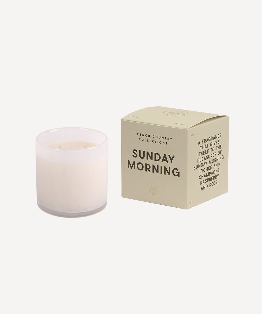 Sunday Morning Glass Candle