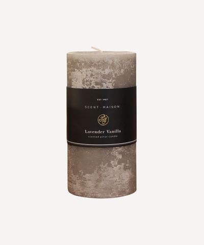 Maison Pillar Candle Lavender Vanilla 3x6"