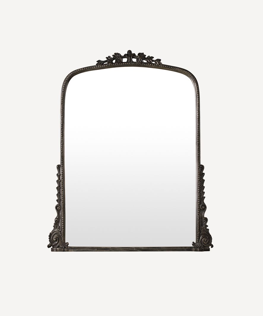 Belle Vie Mantle Mirror Aged Black