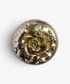 Camelia Large Round Trinket Box Pewter Finish