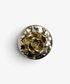 Camelia Small Round Trinket Box Pewter Finish