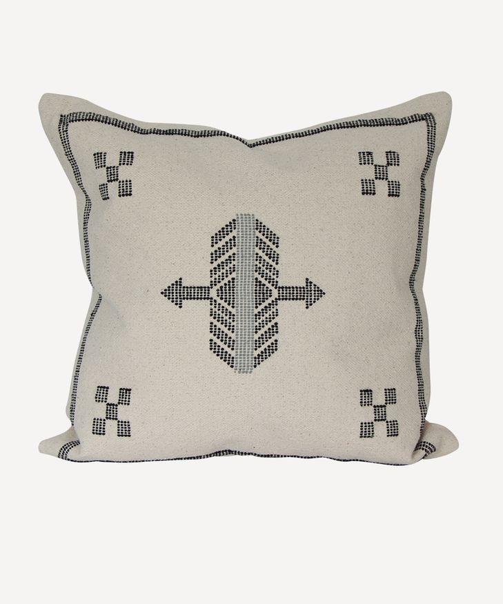 Woven Cross Stitch Cushion Cover