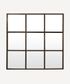 Square Iron Grid Mirror