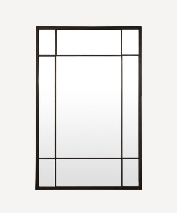 Rect Iron Grid Mirror