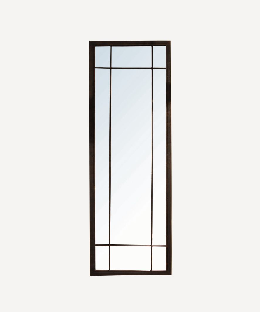 Full Length Iron Grid Mirror