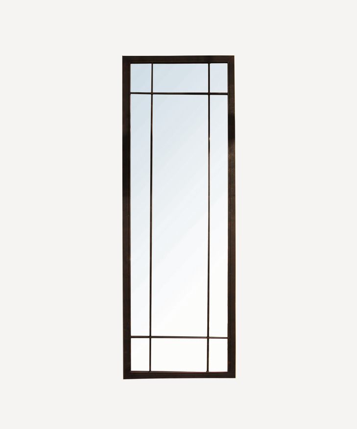 Full Length Iron Grid Mirror