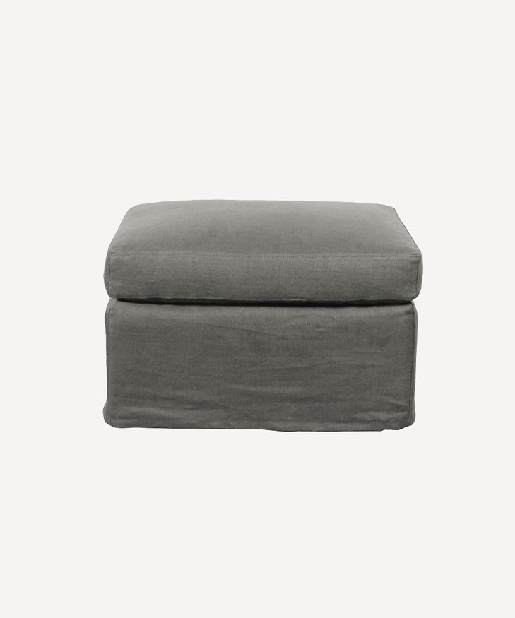 Dume Ottoman Fog Linen Cover Only