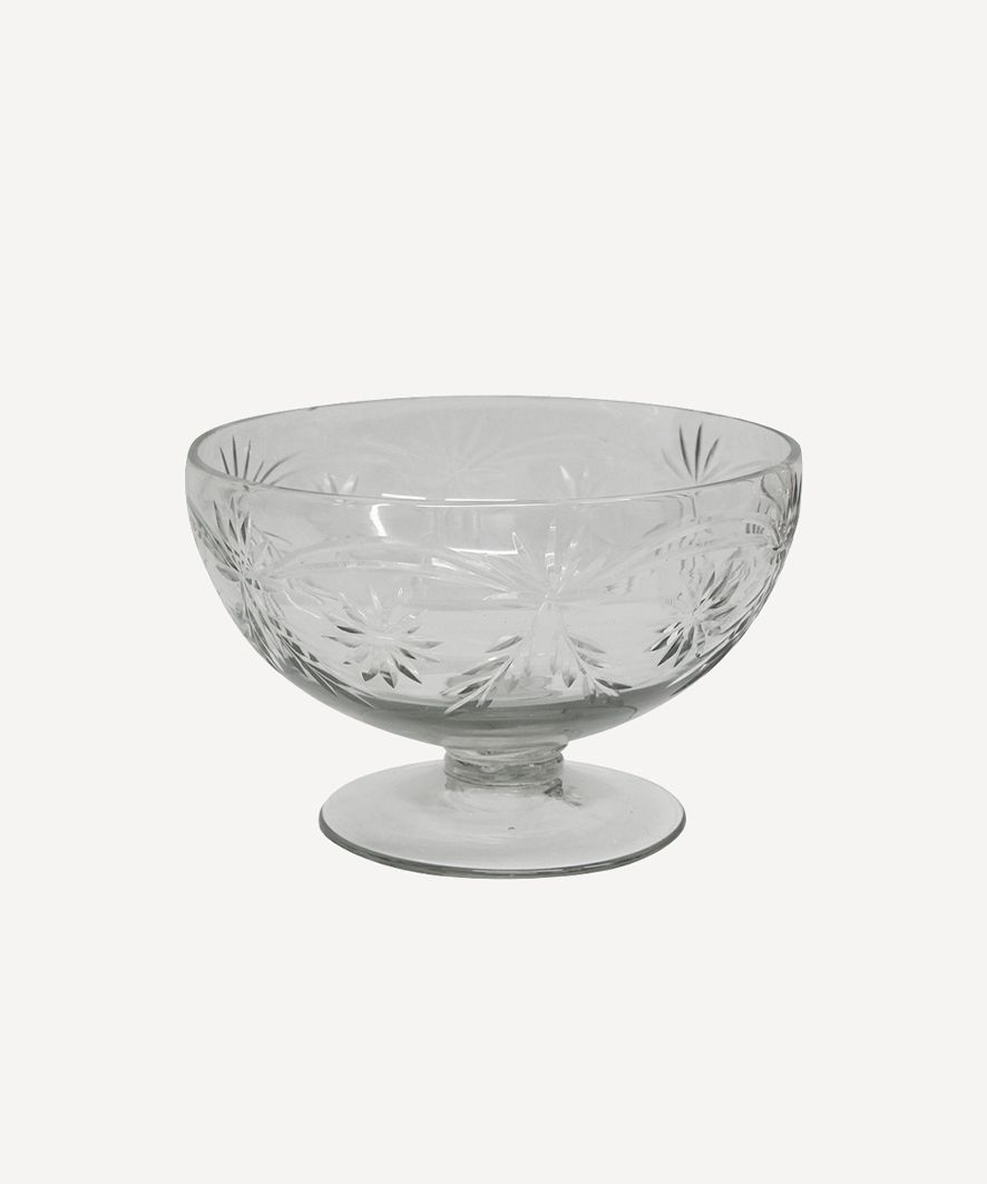 Vintage Cut Glass Bowl Small